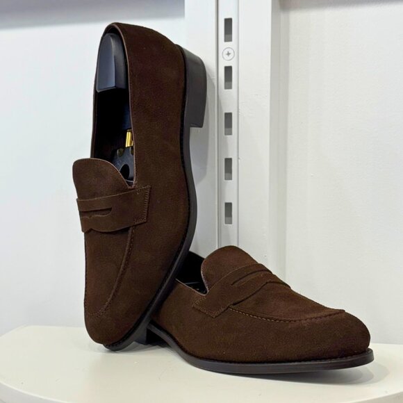 Custom Made-to-Order Handmade Calf Suede Loafers – Penny or Tassel, Sizes 5-17 main image 6